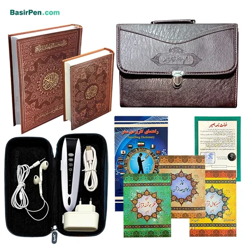 قلم قرآنی 32 گیگ بلوتوثدار BSR470 | بسته شماره 9 با قرآن 604 صفحه و منتخب مفاتیح